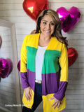 Mardi Gras Open Cardigan