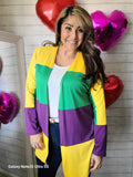 Mardi Gras Open Cardigan