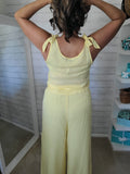 Woven Mellow Yellow Top and Pant Set