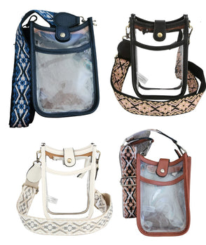 Clear Chic Cross Body Purse