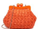 Woven XXL Coin Purse Crossbody Purse