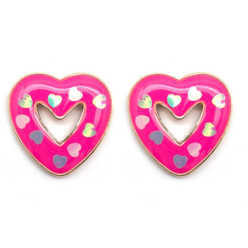 Heart Donut Earrings